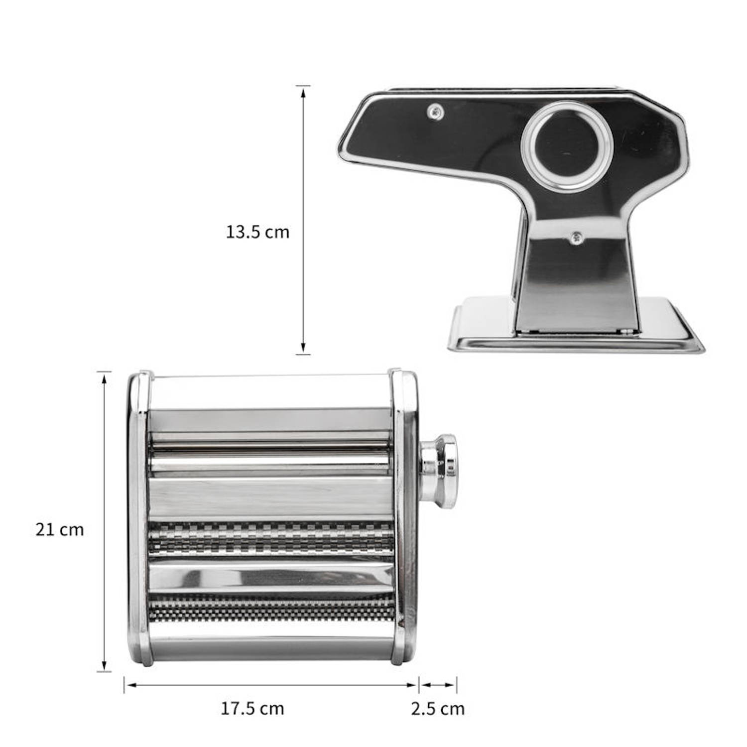 werkzaamheid soort Plaatsen Pastamaker - Pastamachine van RVS - 15 Cm Pasta Rollerbreedte - | Blokker