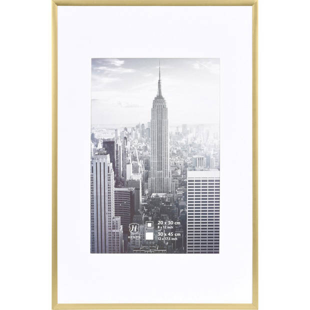 Henzo Fotolijst - Manhattan - Fotomaat 30x45 cm - Goud