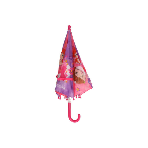 Roze kinder paraplu van Disney prinsessen 65 cm - Paraplu's