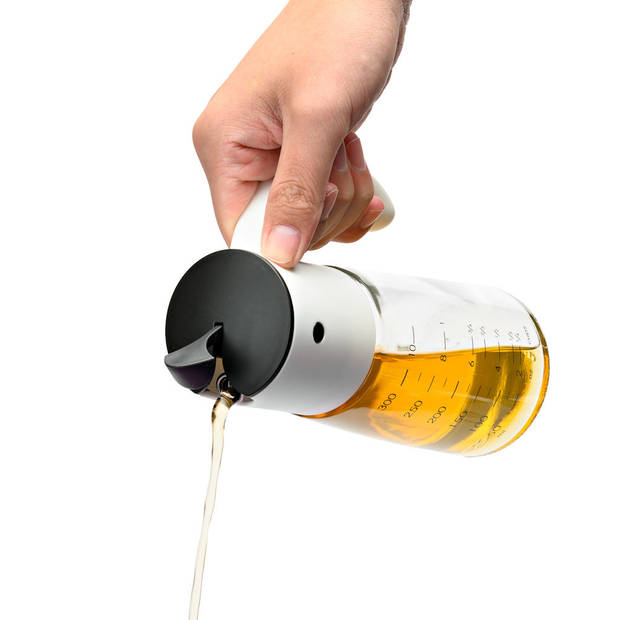 Oliefles met Automatische schenktuit - Oliekan Glas - Olie dispenser