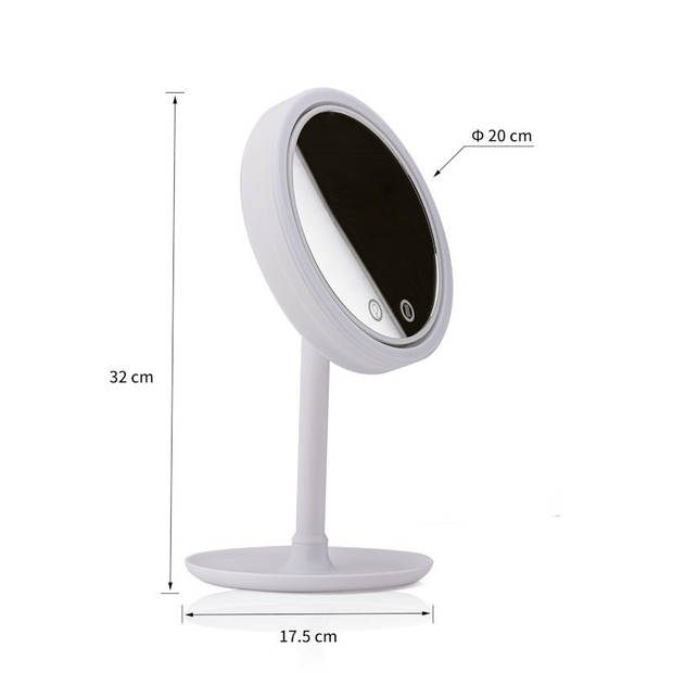 Beauty Breeze Mirror - Make-Up Spiegel met LED Verlichting en