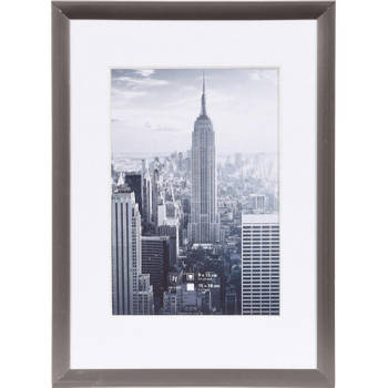 Henzo Fotolijst - Manhattan - Fotomaat 13x18 cm - Donkergrijs
