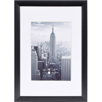 Fotolijst - Henzo - Manhattan - Fotomaat 10x15 cm - Zwart