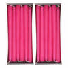 24x Lange kaarsen fuchia roze 25 cm 8 branduren dinerkaarsen/tafelkaarsen - Dinerkaarsen