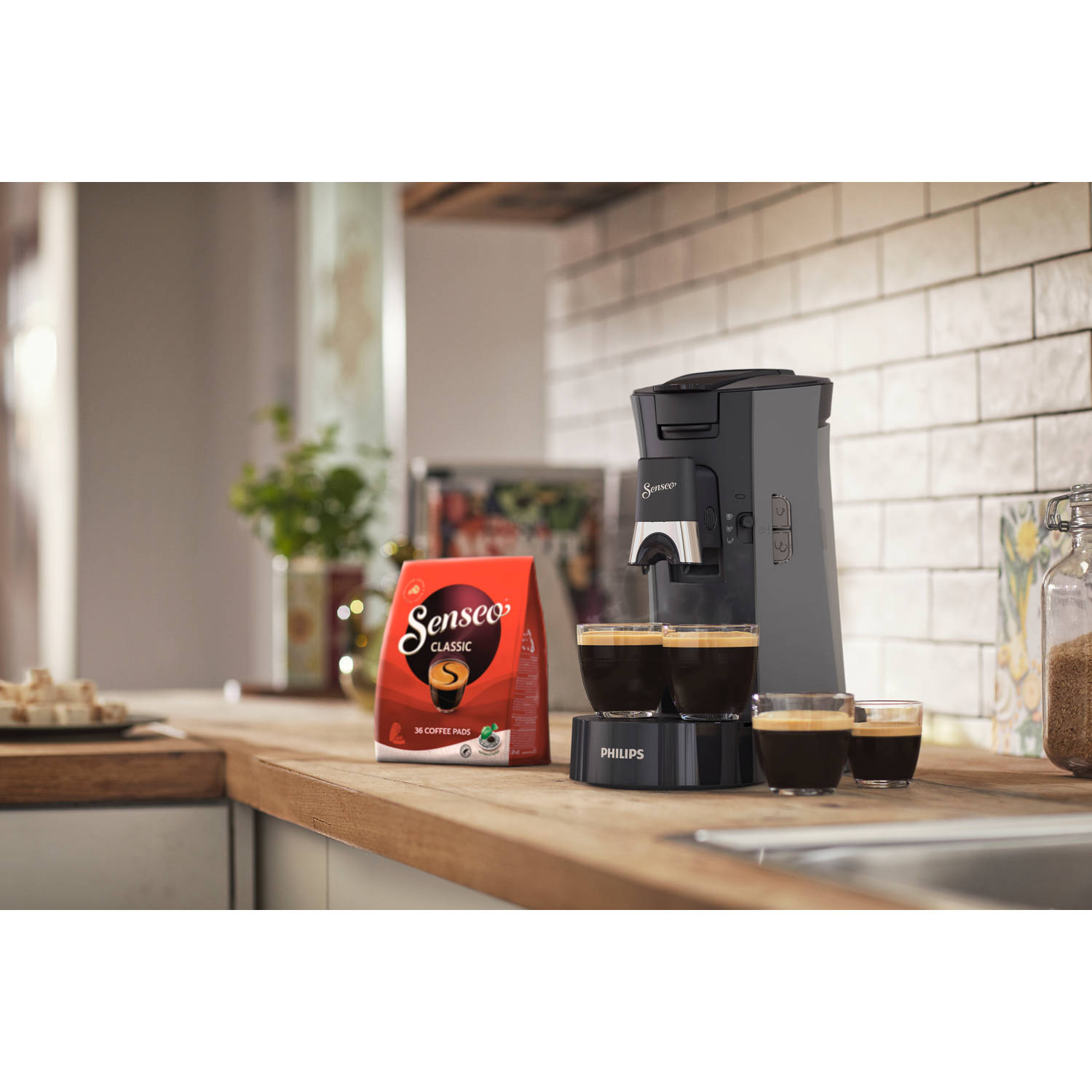 Philips SENSEO® Select koffiepadmachine donkergrijs | Blokker