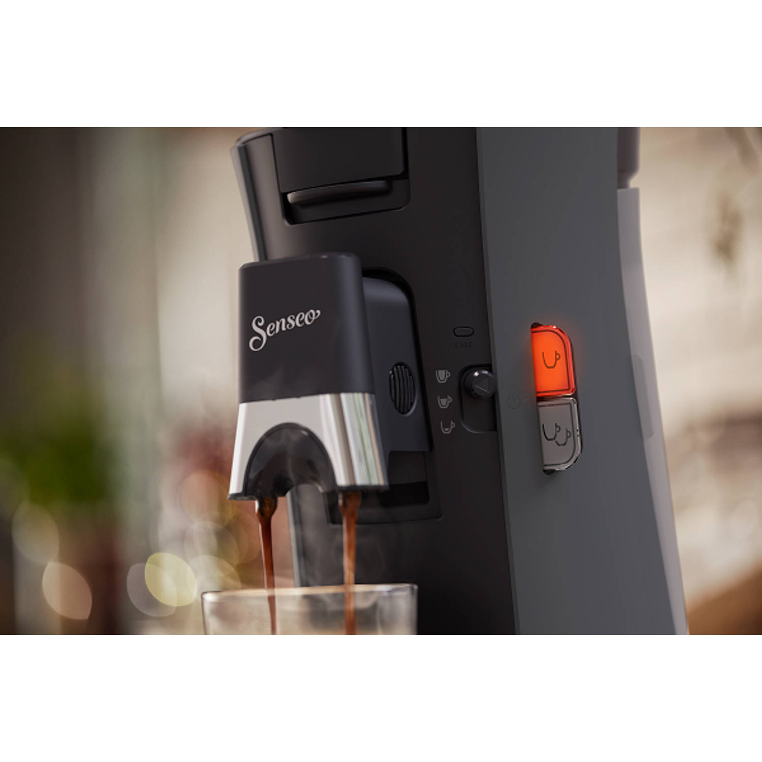 vertrekken Tenslotte lepel Philips SENSEO® Select koffiepadmachine CSA230/50 donkergrijs | Blokker