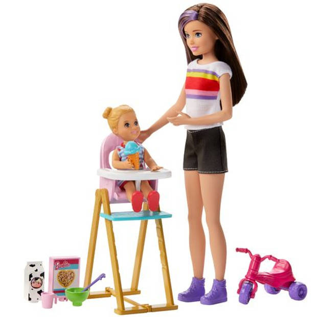 Mattel Barbie babyzitter speelset
