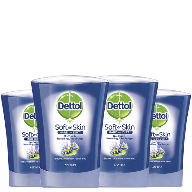 Dettol Handzeep No Touch Navulling - Galamboter - 250ml x4