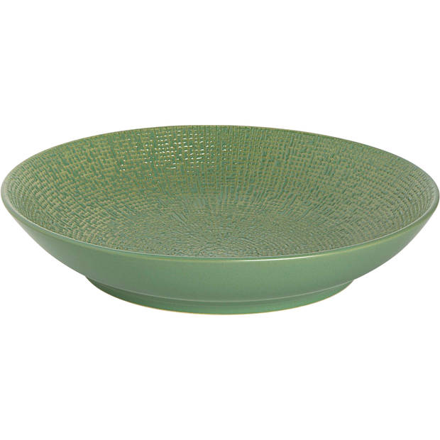 Palmer Pastabord coupe Cubical 23 cm Groen Stoneware 1 stuk(s)