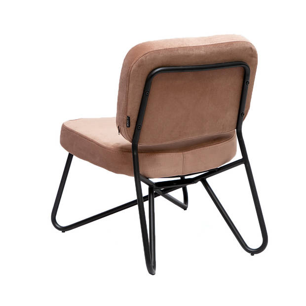 Bronx71 Velvet fauteuil Julia roze.