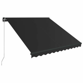 vidaXL Luifel handmatig uittrekbaar 350x250 cm antraciet