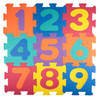 Let's Play Puzzelmat - 18 Stukken - Met Gekleurde Cijfers - 96 x 96 cm - Foam