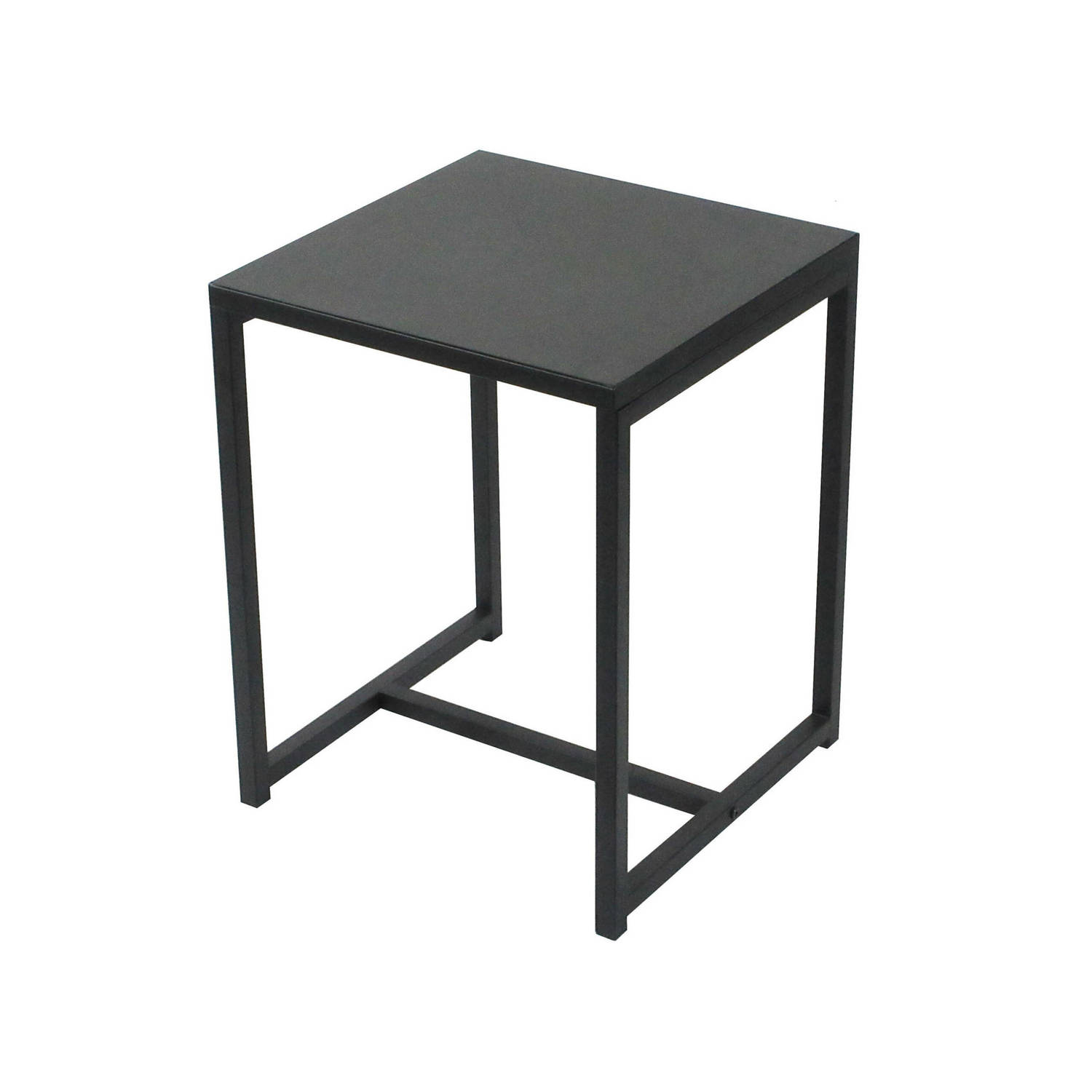 Van streek Woning Majestueus Gebor - Trendy Bijzettafel - Koffietafel - Side table - Vierkant -  Industrieel design - Metalen frame - | Blokker