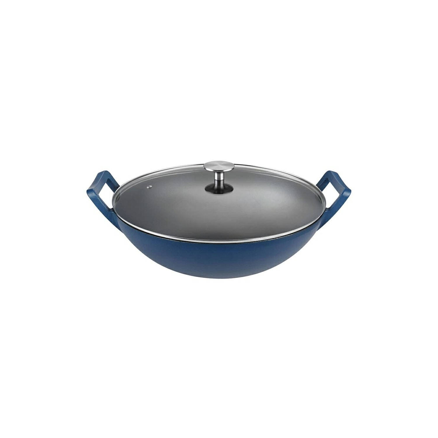 Buccan Hamersley Gietijzeren wokpan 36cm Blauw