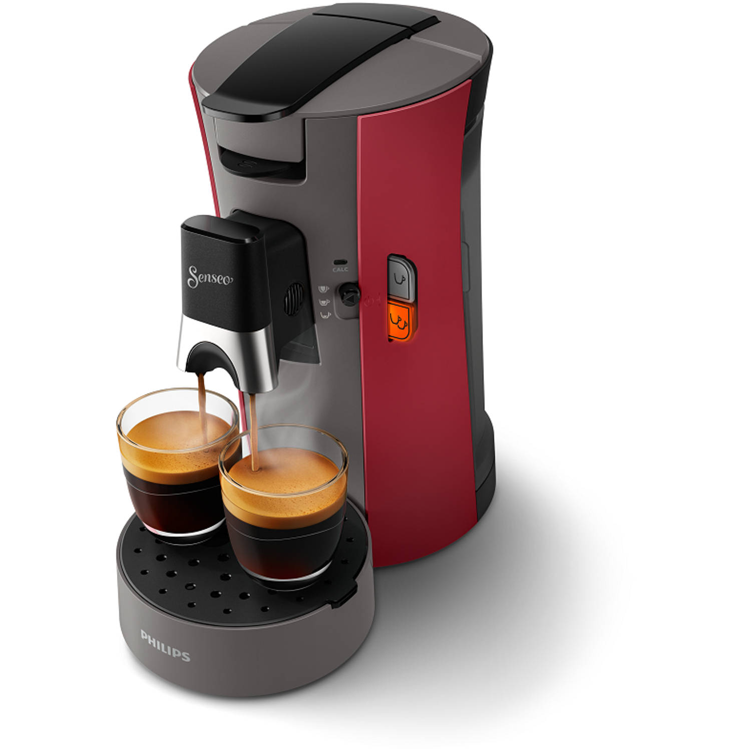longontsteking Voeding Plenaire sessie Philips SENSEO® Select koffiepadmachine CSA230/90 rood | Blokker
