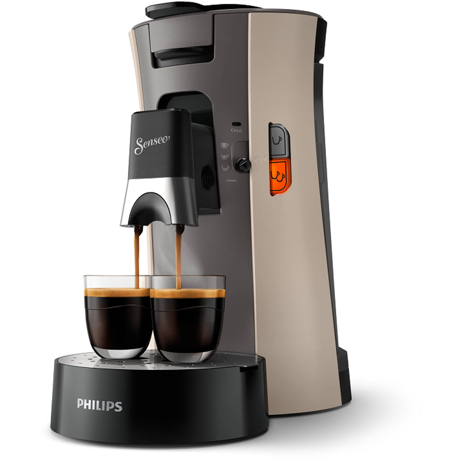 Philips Senseo Select CSA240/30 - Koffiepadapparaat - Nougat en kasjmiergrijs