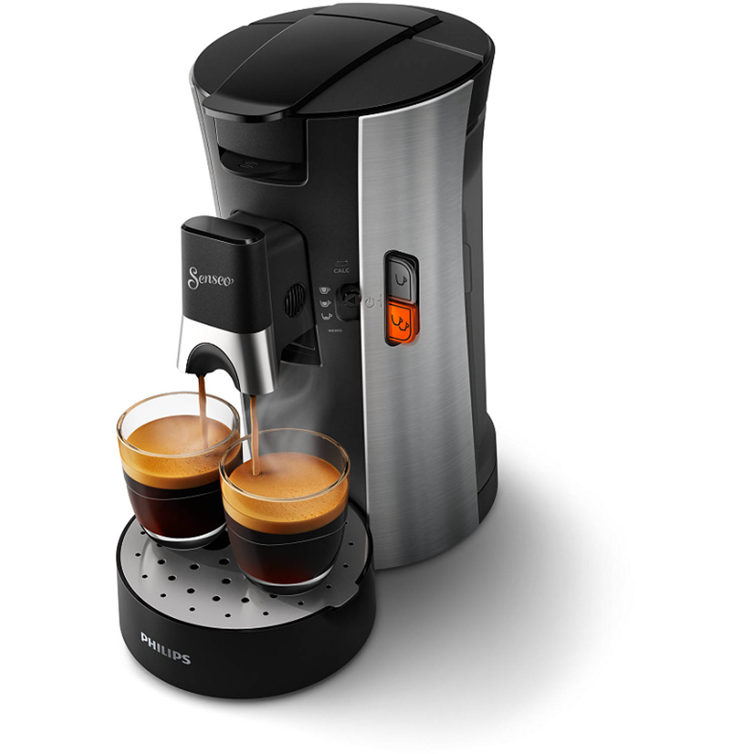 trechter Vleugels japon Philips SENSEO® Select koffiepadmachine CSA250/10 RVS | Blokker