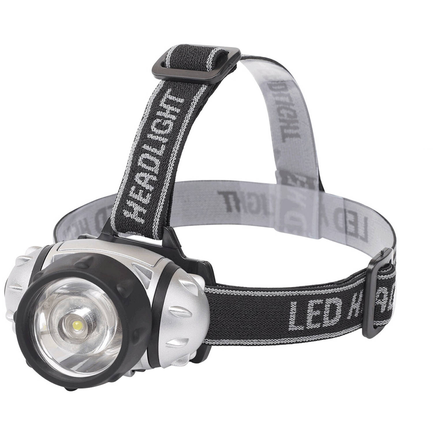 LED Hoofdlamp - Hitro - Waterdicht - 50 Meter - Kantelbaar - 1 LED - 1.8W - Zilver Vervangt 13W | Blokker