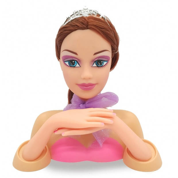 JAMARA kaphoofd prinses Emma meisjes 24,5 cm roze 8-delig