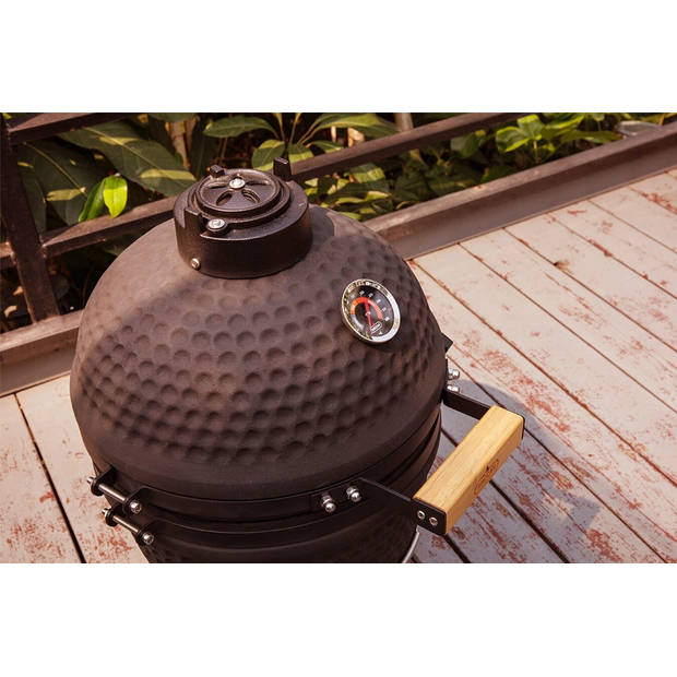 Buccan BBQ - Kamado barbecue - Sunbury Smokey Egg - Compact 13" - Zwart