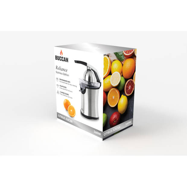 Buccan - Keukenmachine - Elektrische sinaasappelpers - 160W