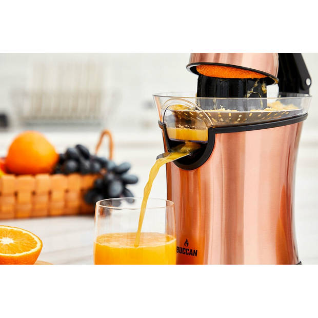 Buccan - Keukenmachine - Elektrische sinaasappelpers - Rosegoud - 160W