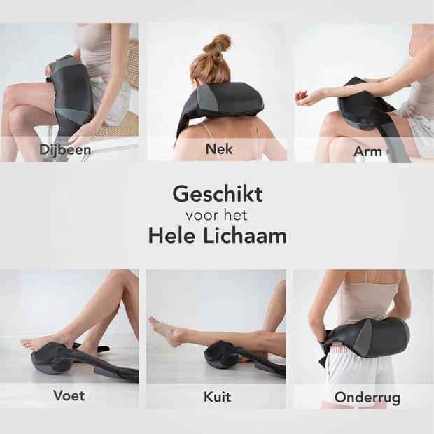 Parya Official - Elektrische Massage Kussen - Nek & Schouder - met Arm Lussen