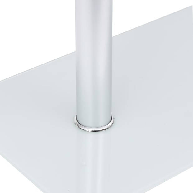 vidaXL Bijzettafel U-vormig 45x30x58 cm gehard glas transparant