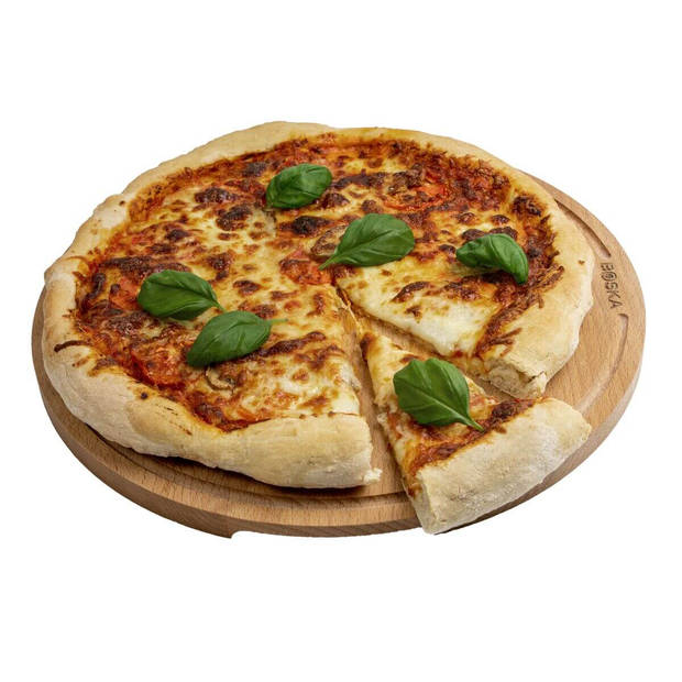 Pizzaplank Amigo M - Serveerplank ?29cm - Beukenhout - Met opvanggeul