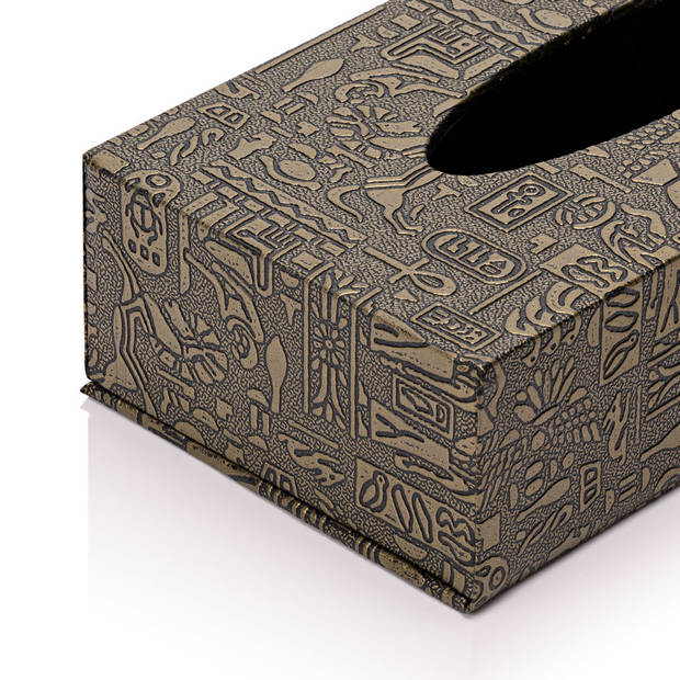 Decopatent® Tissue box Kunstleer - Tissues Tissuedoos - Luxe doos voor