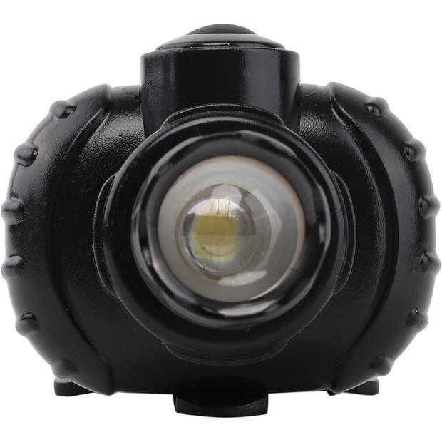 LED Hoofdlamp - Aigi Xixo - Waterdicht - 50 Meter - Kantelbaar - 1 LED - 1.8W - Zwart Vervangt 12W