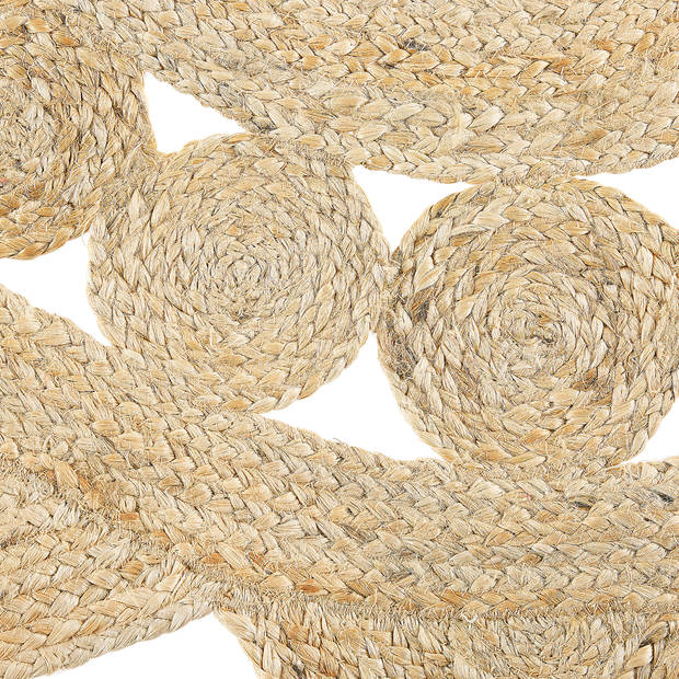 Beliani ARABAN - Laagpolig-Beige-Jute