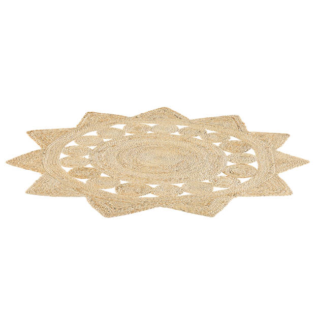 Beliani ARABAN - Laagpolig-Beige-Jute