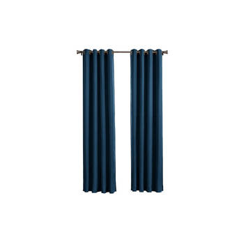 Larson Premium - Premium gordijn - Luxury home edition - Met ringen - 1.5m x 2.5m - Donkerblauw