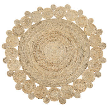 Beliani GOLGEN - Laagpolig-Beige-Jute