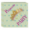 40x Princess party thema servetten 33 x 33 cm voor meisjes - Feestservetten
