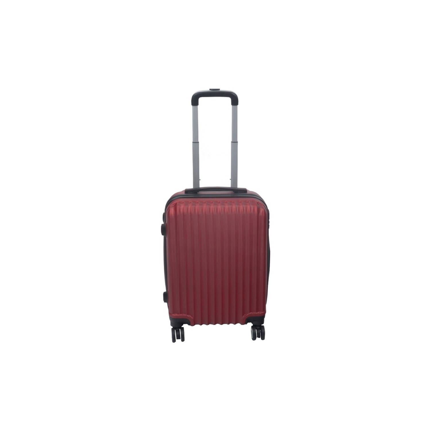 maatschappij evalueren Ziek persoon Handbagage koffer 55cm rood 4 wielen trolley met pin slot | Blokker