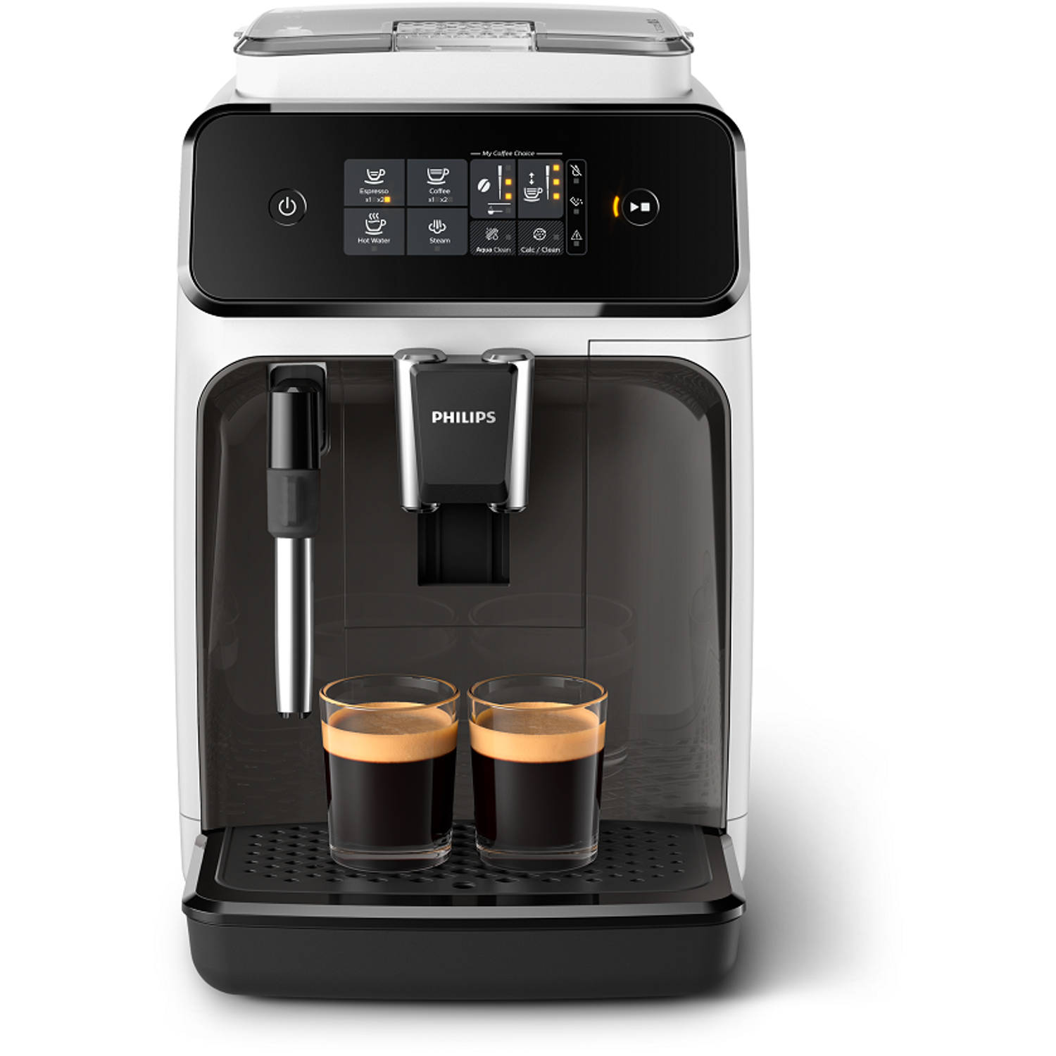 Regeringsverordening Giet schaal Philips volautomaat espressomachine 1200 series EP1223/00 - wit | Blokker
