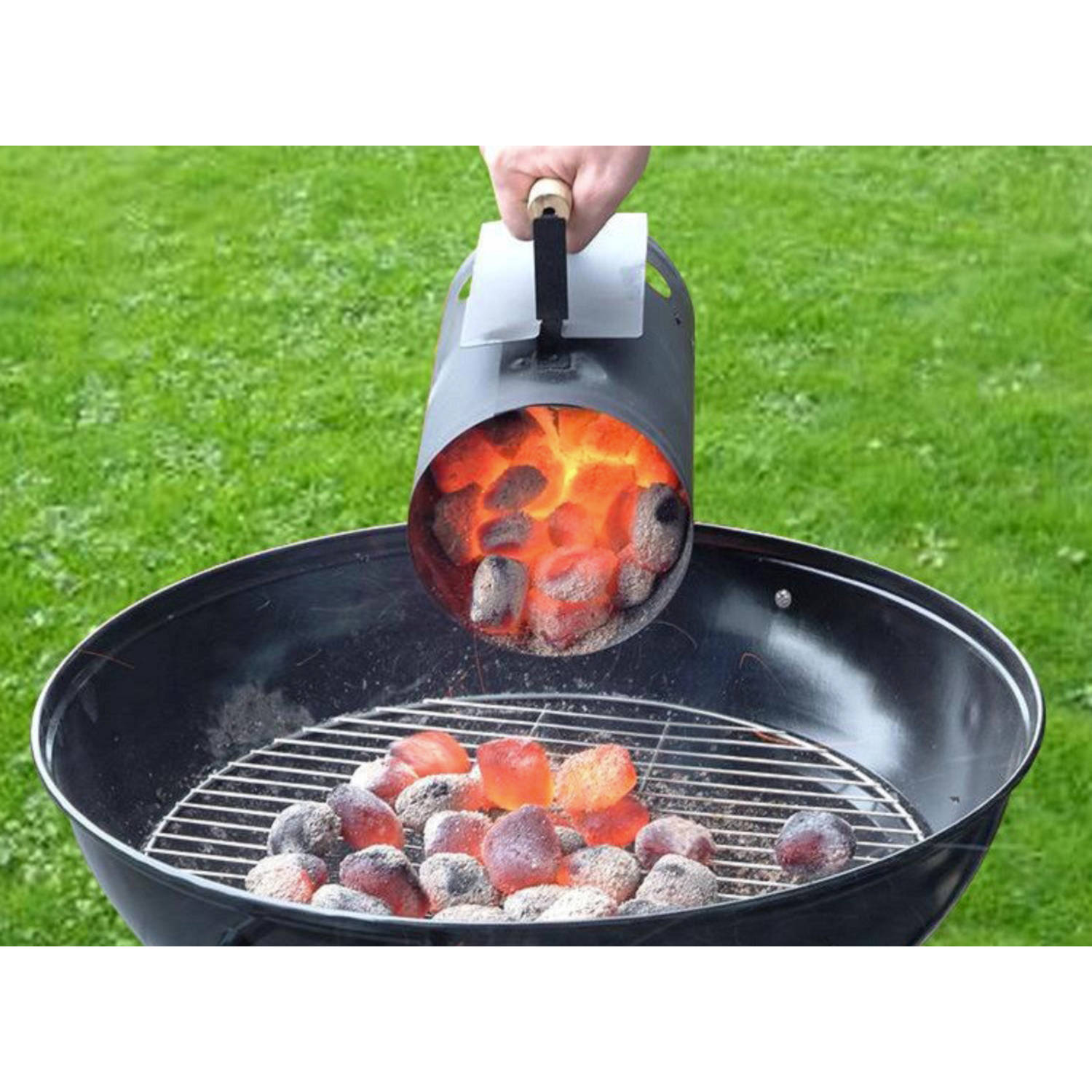 Geweldige eik Ideaal vaas Hi Barbecue snelstarter - BBQ brikettenstarter - Chroom | Blokker