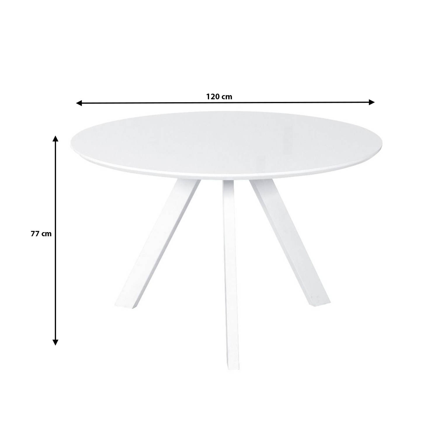 Eettafel Ronsi 120cm ronde eettafel | Blokker