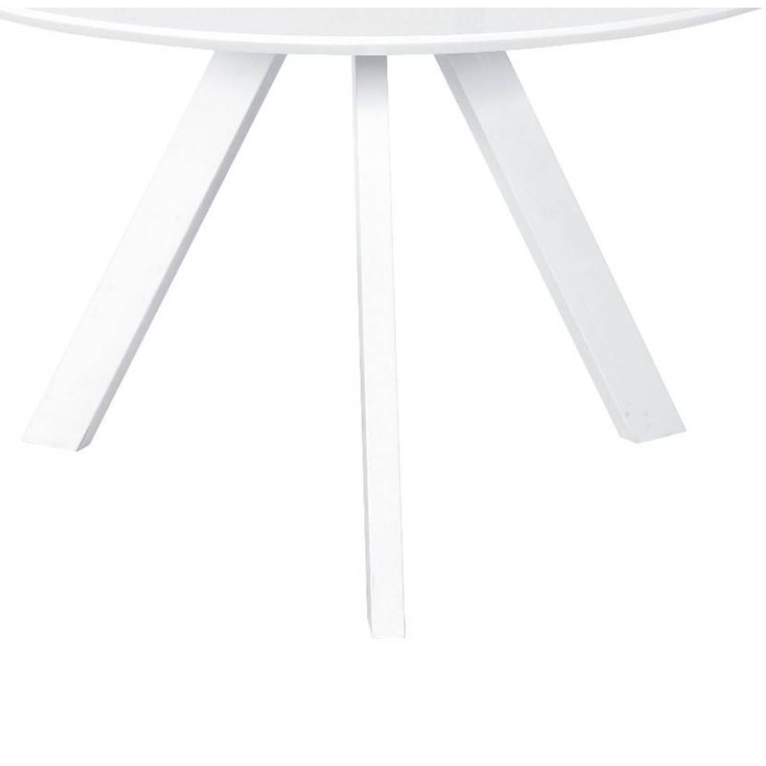 krater Componist plastic Eettafel rond Ronsi wit 120cm ronde eettafel | Blokker