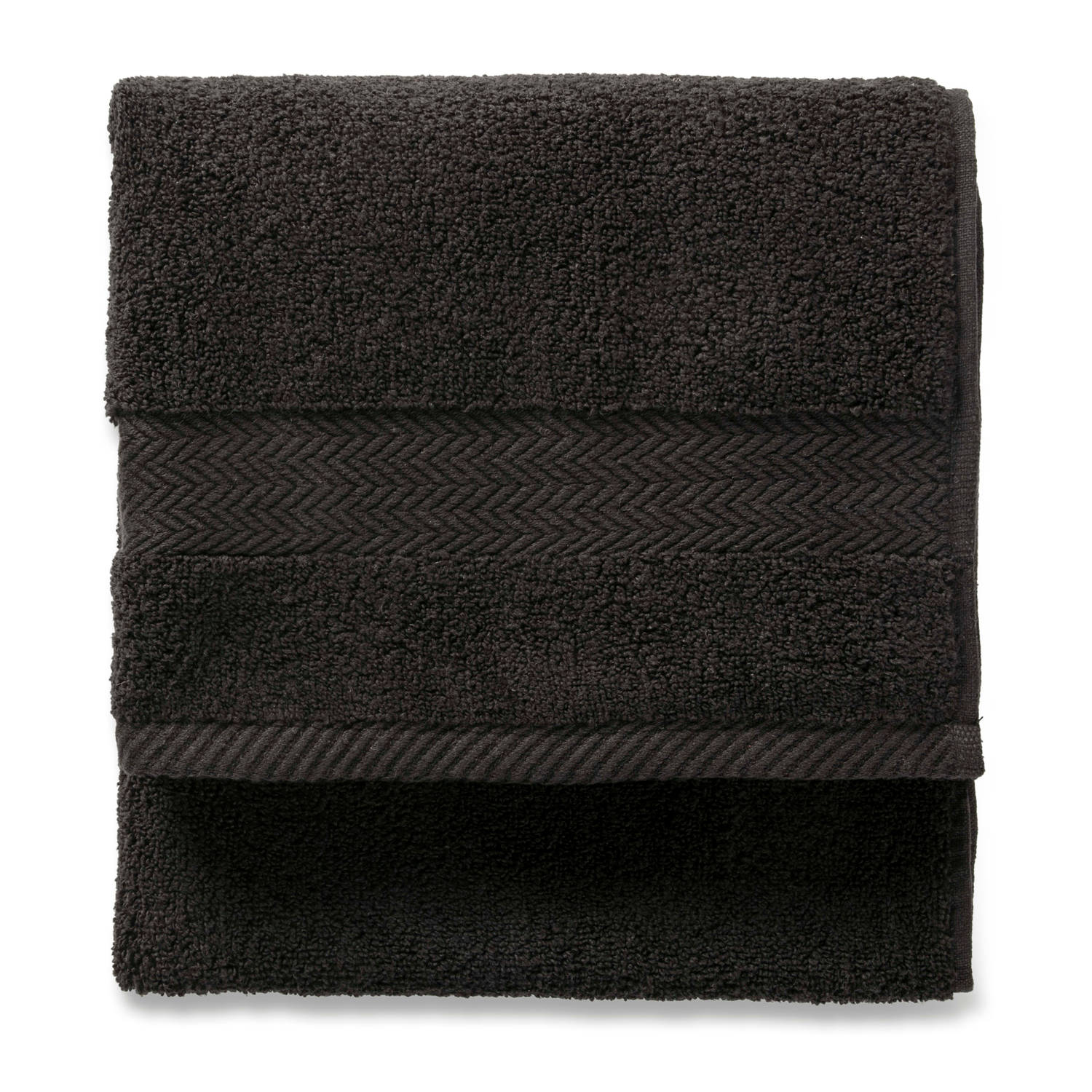 zuiger bal Voorkomen Blokker handdoek 600g - zwart - 50x100 cm | Blokker