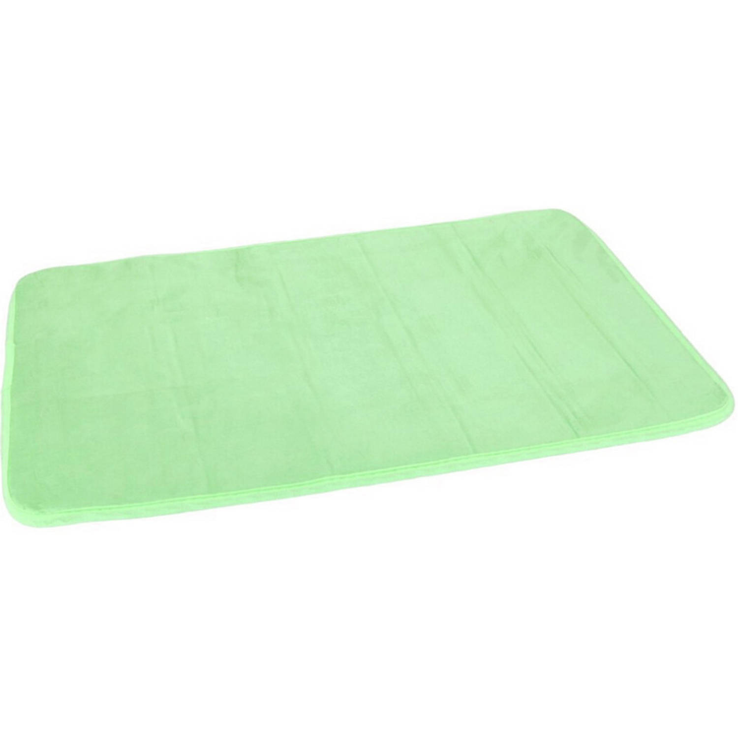 Groene Sneldrogende Badmat 40 X 60 Cm Rechthoekig Sneldrogende Badkamermat Badmatten Badkamerkleedje