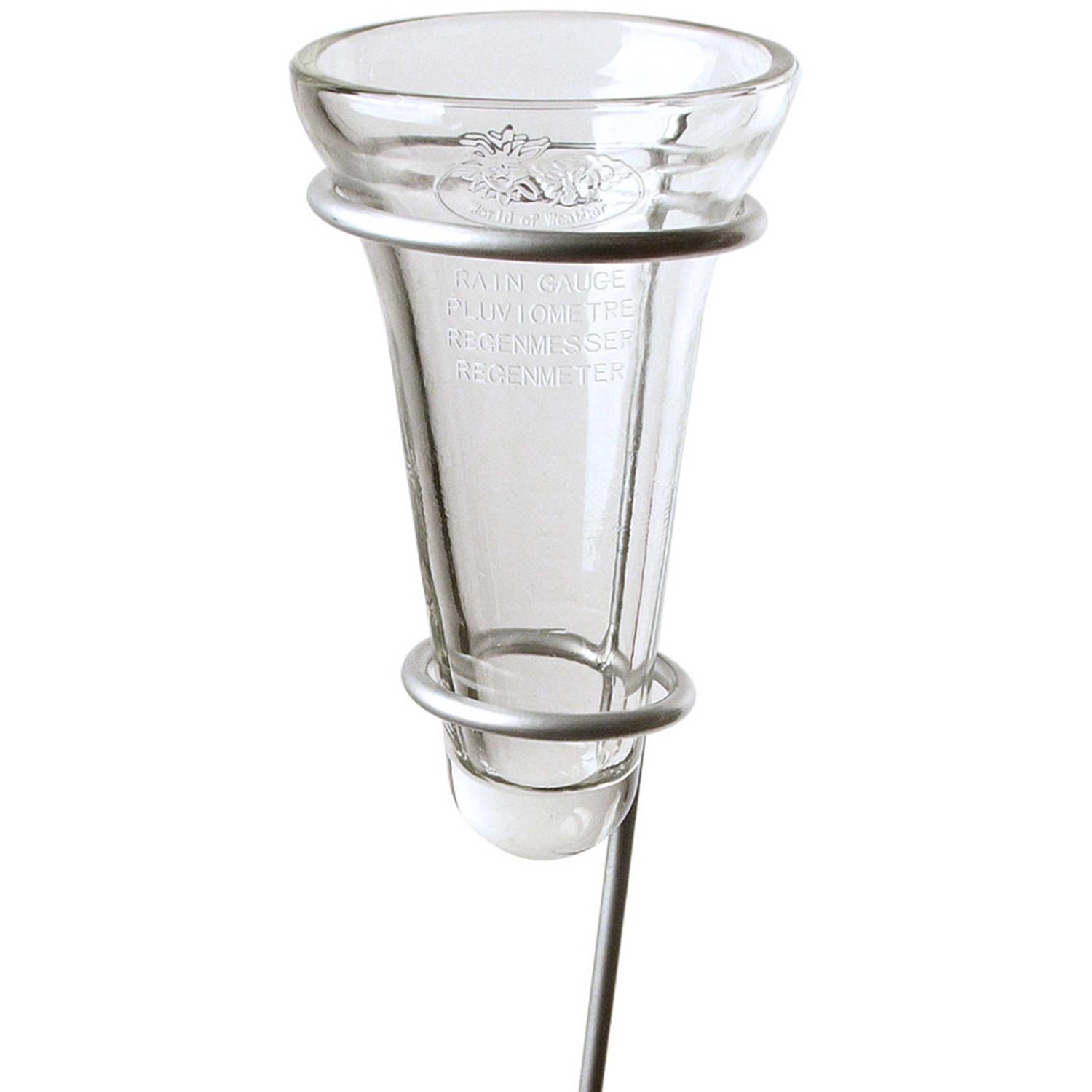 1x Regenmeter-neerslagmeter Glas Met Verzinkte Grondpen 69 Cm Tuinartikelen Regenmeters-neerslagmete