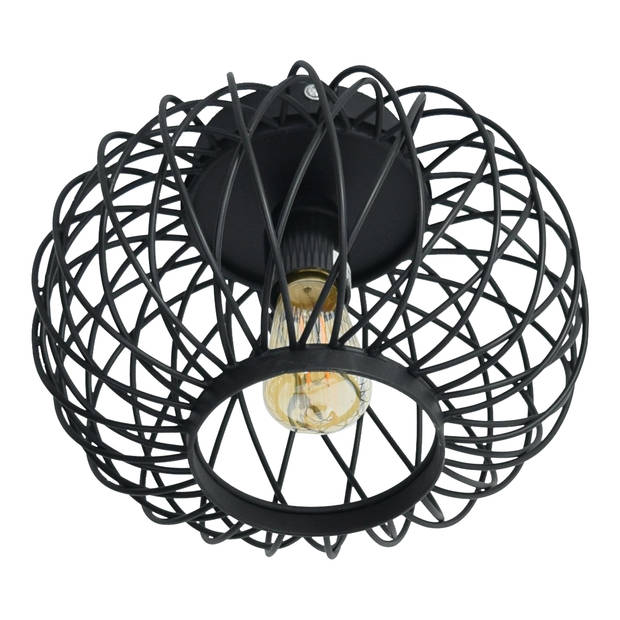 Urban Interiors Plafondlamp Twist Small Ø 25 cm zwart