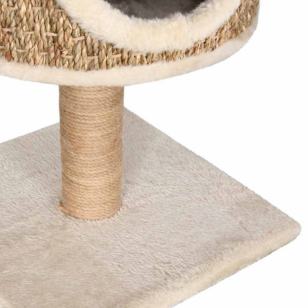 vidaXL Kattenmeubel met huis en krabpaal 52 cm zeegras