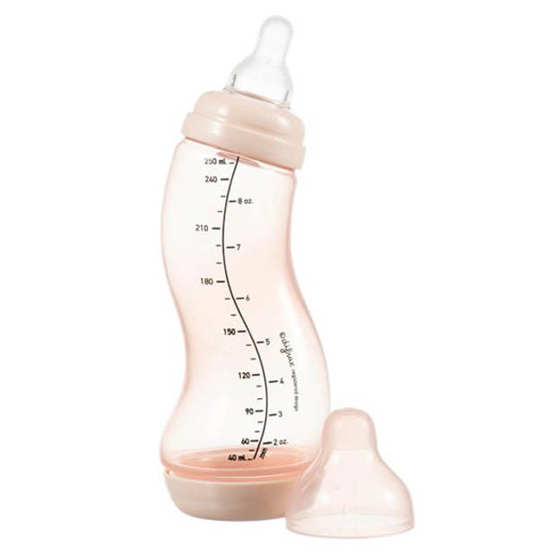 Difrax - S-Fles Natural - Babyfles Roze - 170ml