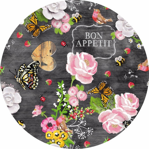 Wicotex Tafelzeil rond Bon Appetit - 160cm