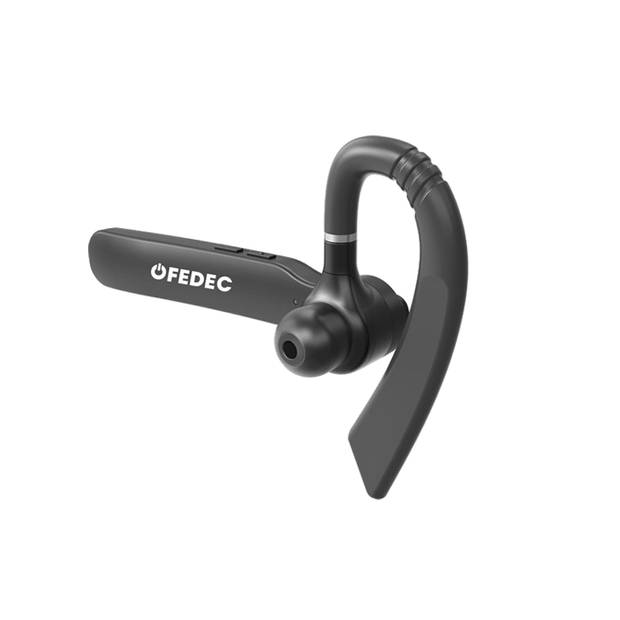 Fedec Bluetooth Headset Q2A - Verstelbare Microfoon - Accu - Opneemknop, Verstelbare Volume, Mute