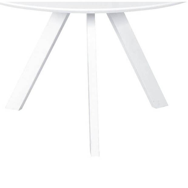 Eettafel rond Ronsi wit 120cm ronde tafel